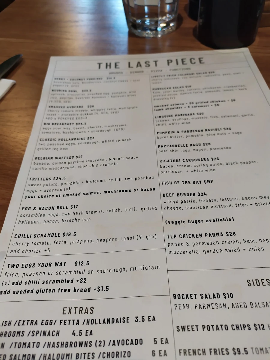 Menu, The Last Piece