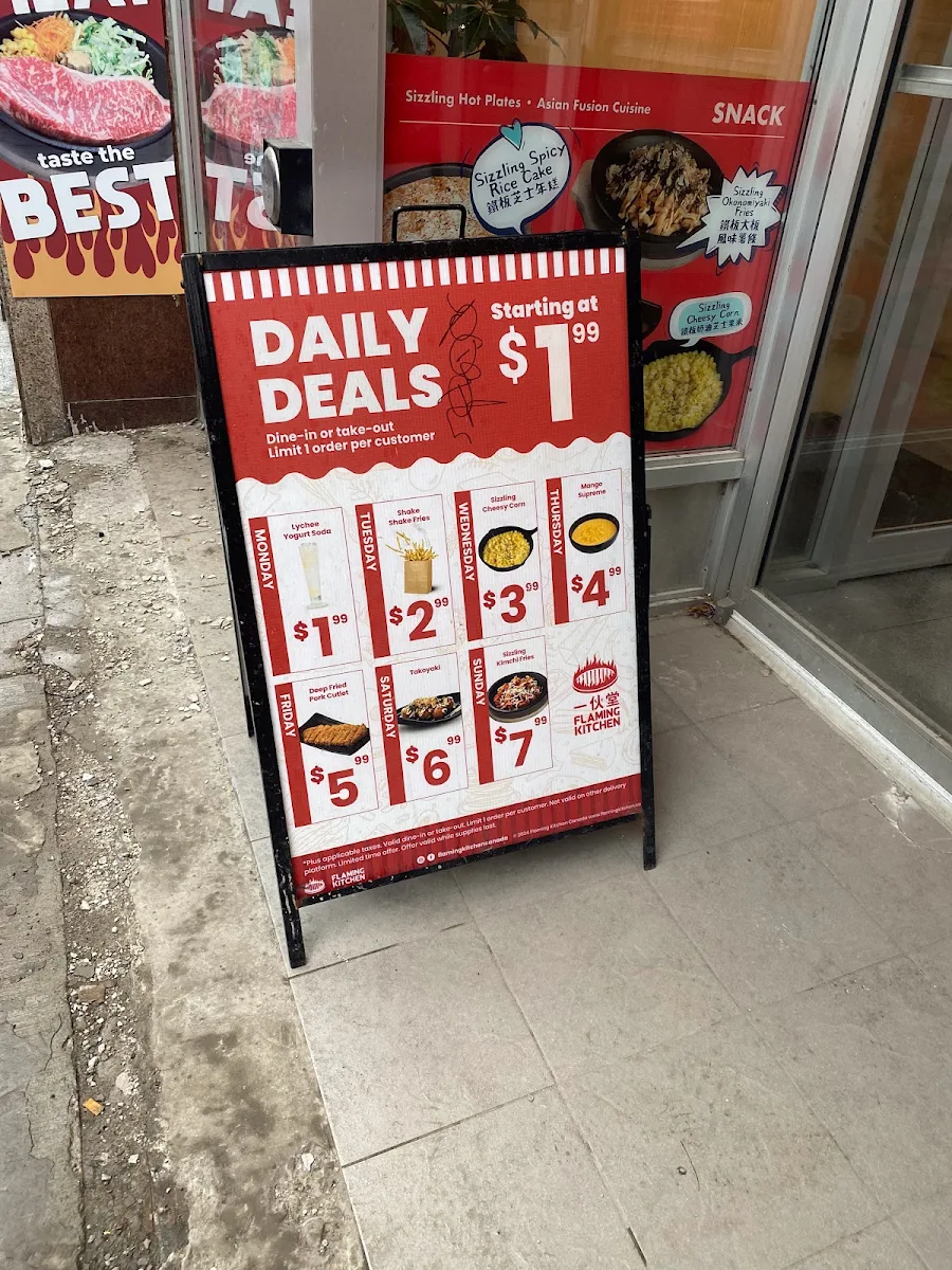 Menu, Flaming Kitchen 一伙堂（Scarborough）