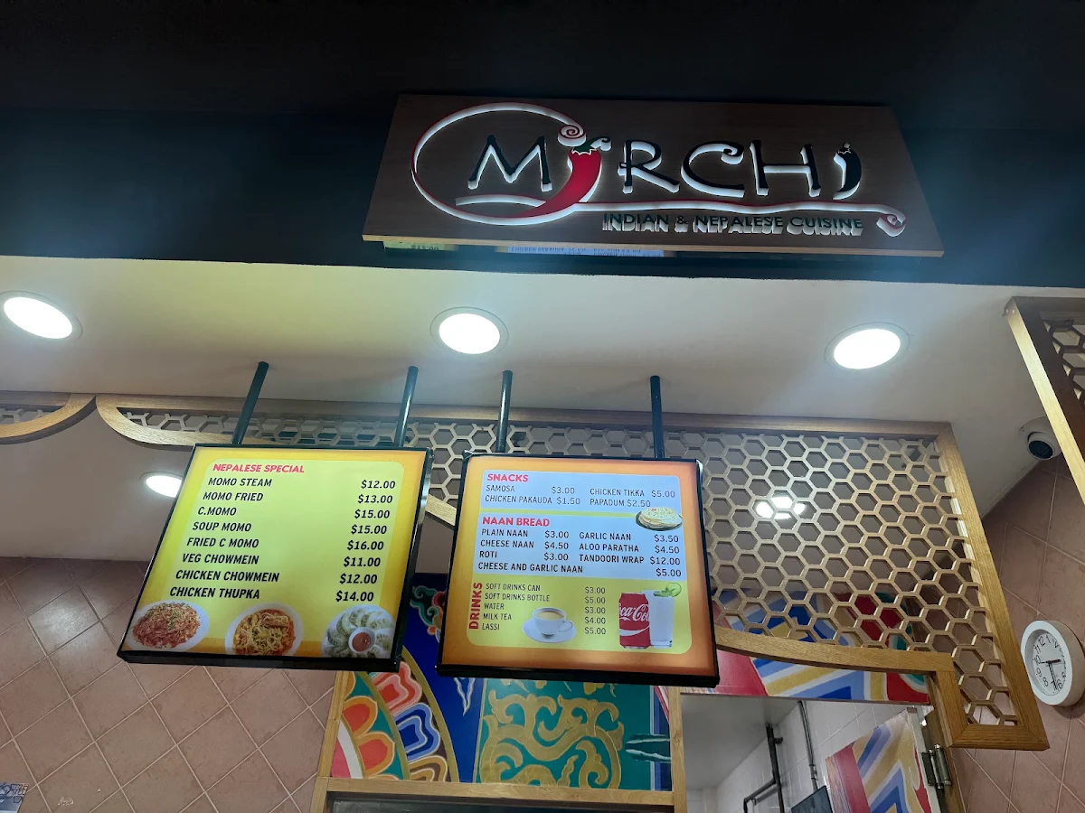 Menu, Mirchi Indian and Nepalese Restaurant Rockdale plaza