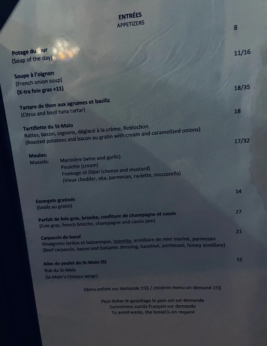 Menu photo 1