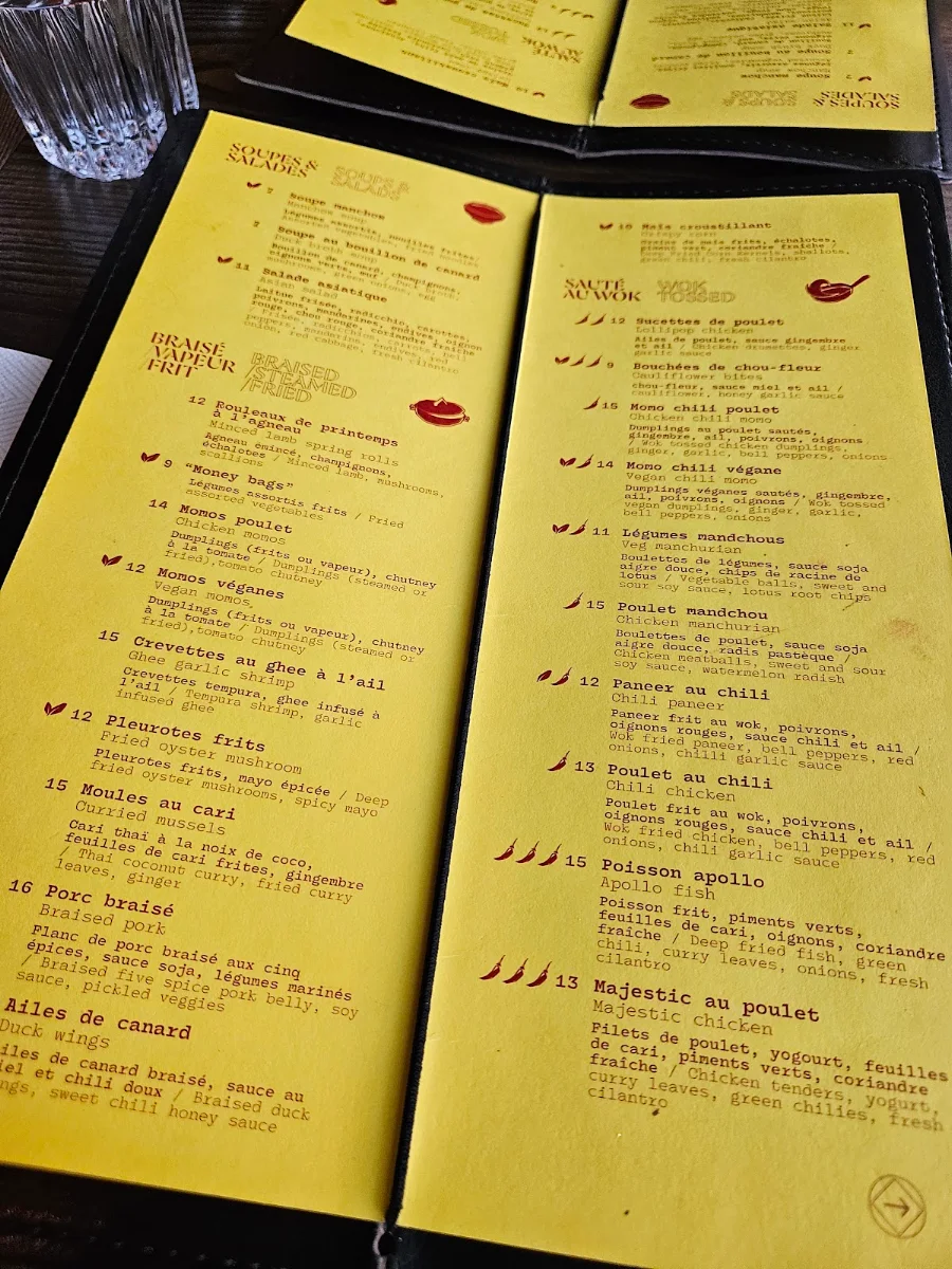 Menu, Oorja