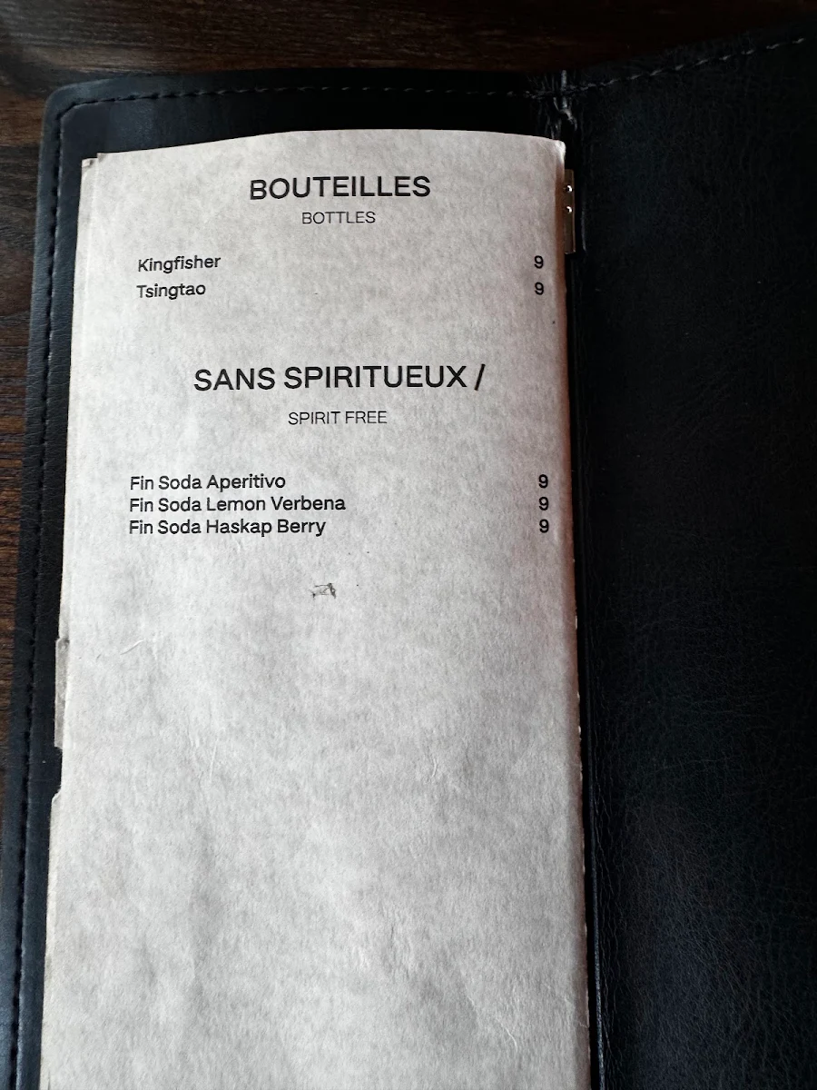 Menu, Oorja