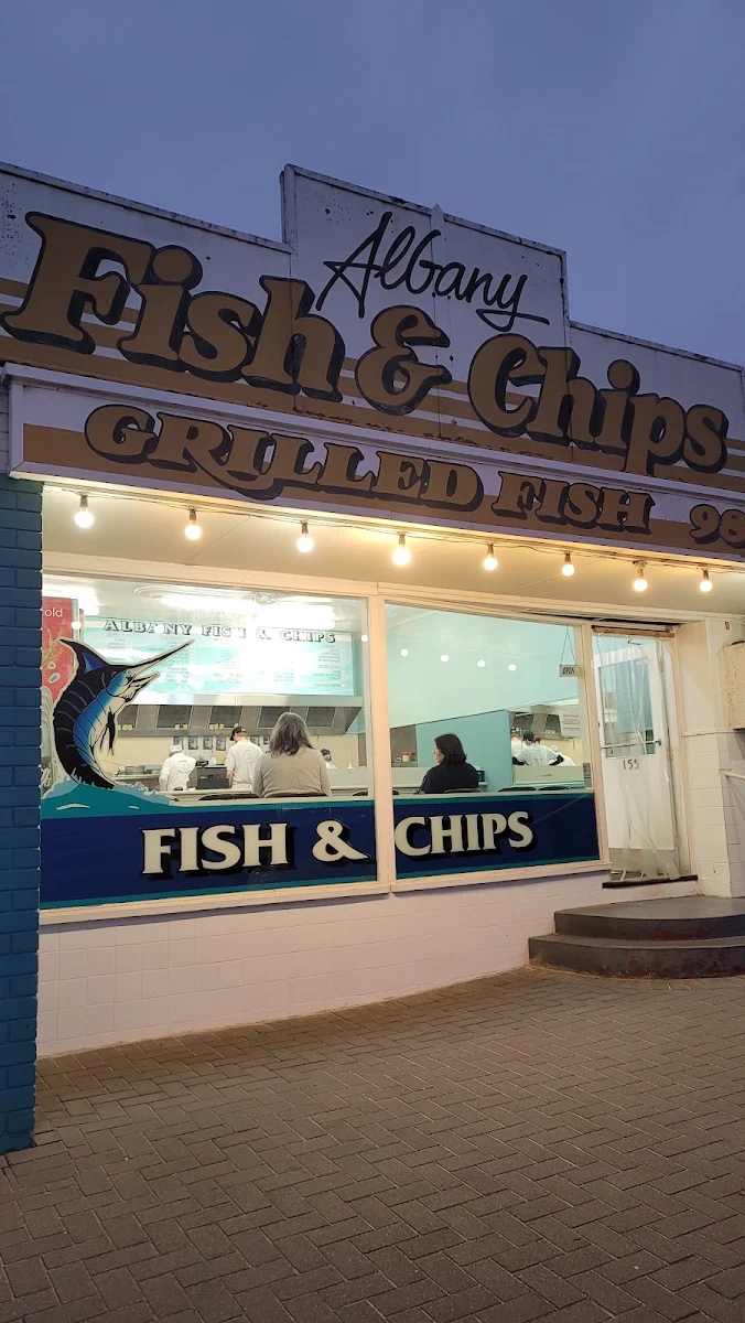 Menu, Albany Fish & Chips