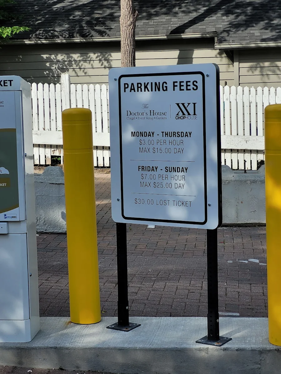 Menu, XXI Chophouse