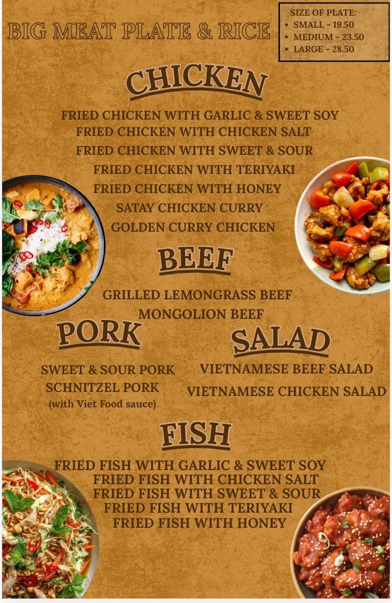 Menu, Viet Food