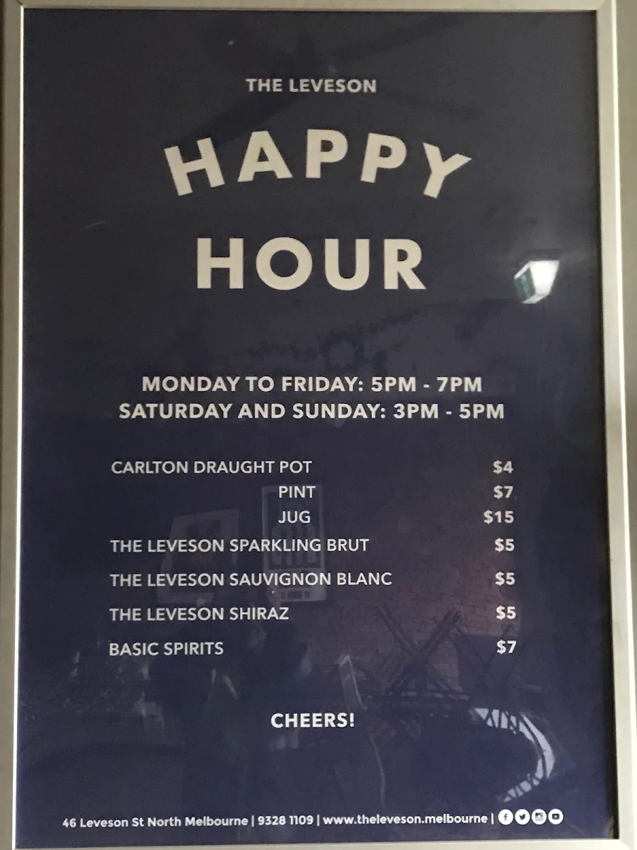 Menu, The Leveson