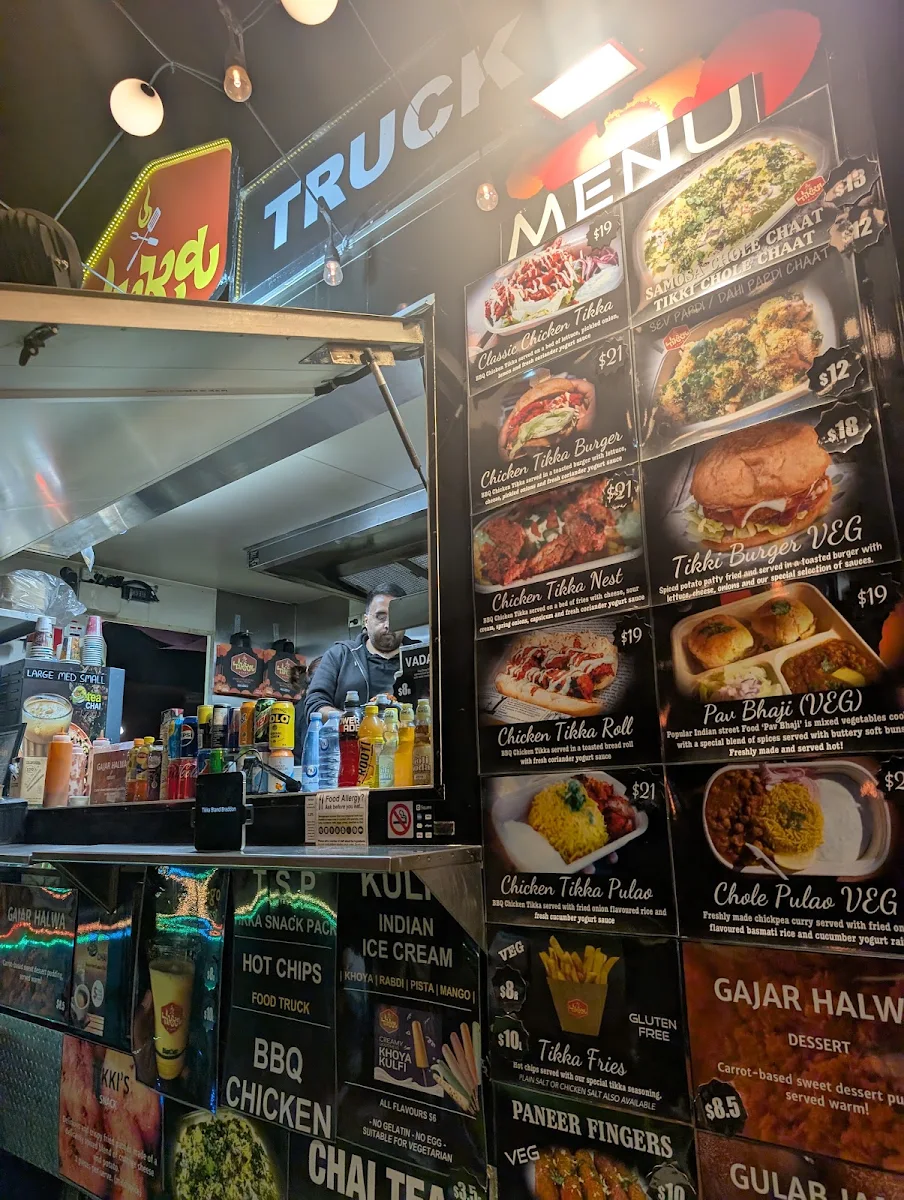 Menu, Tikka Stand Food Truck