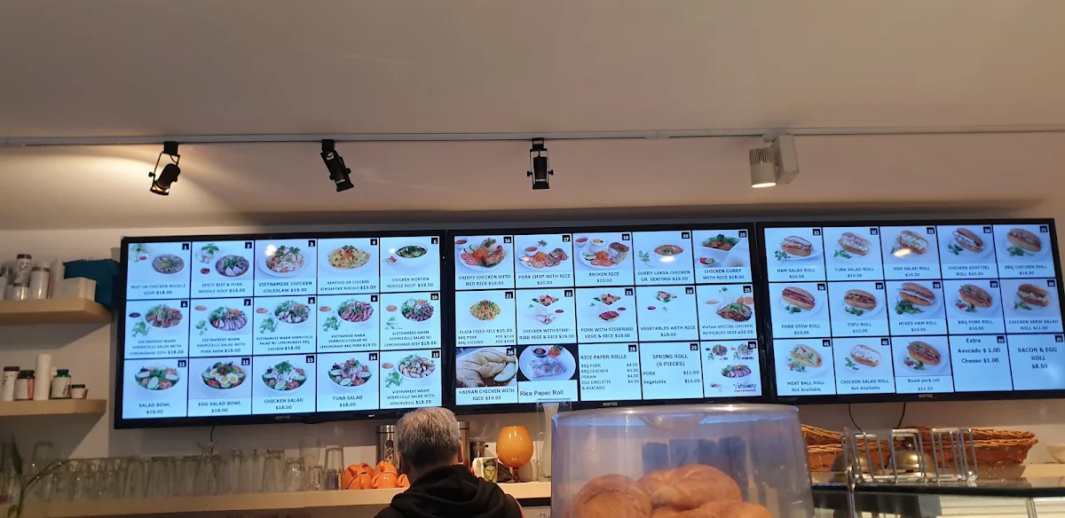 Menu, Vintam's Café