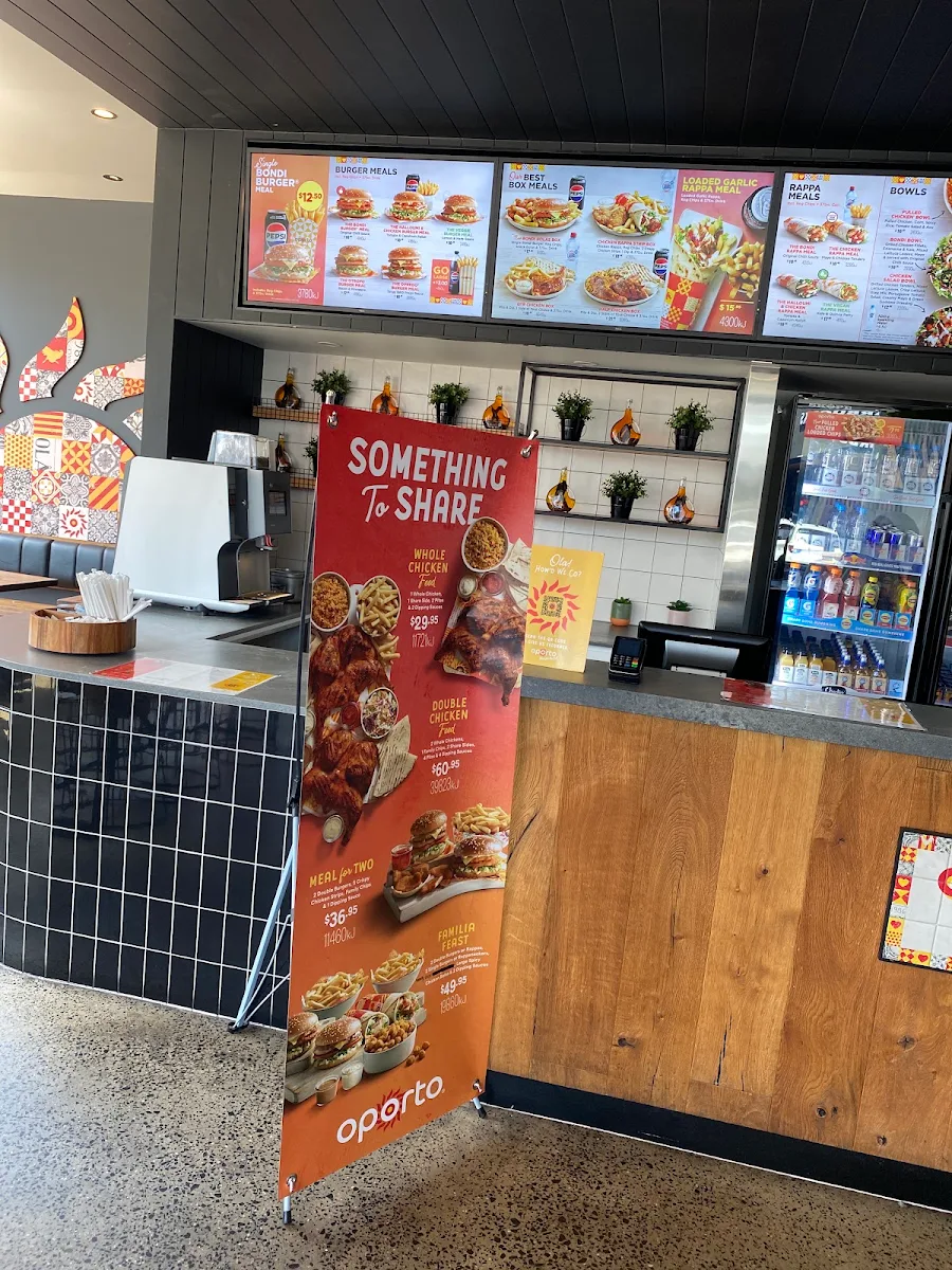 Menu, Oporto Penrith Drive Thru