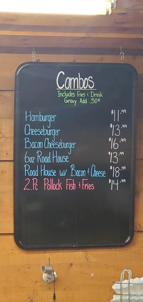 Menu, Hungry Bear Restaurant