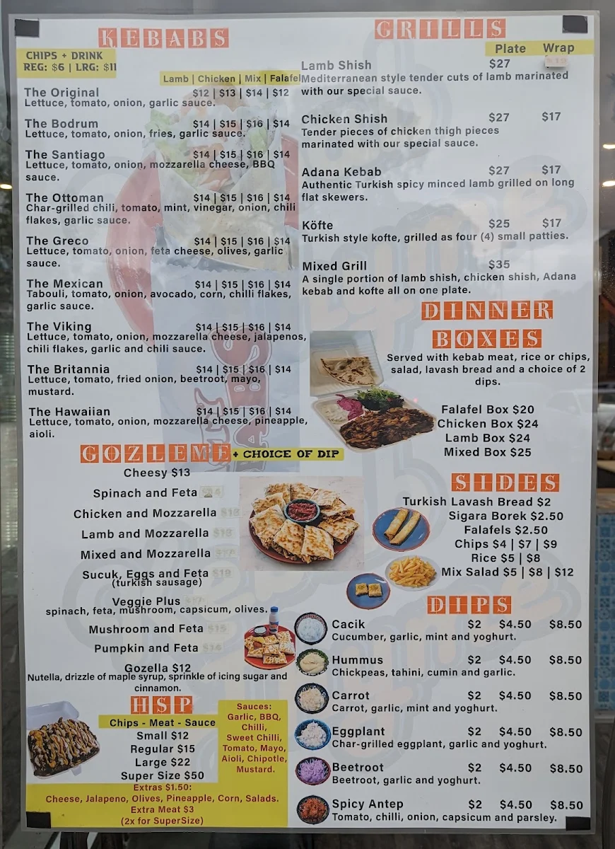 Menu, Kebab Thyme