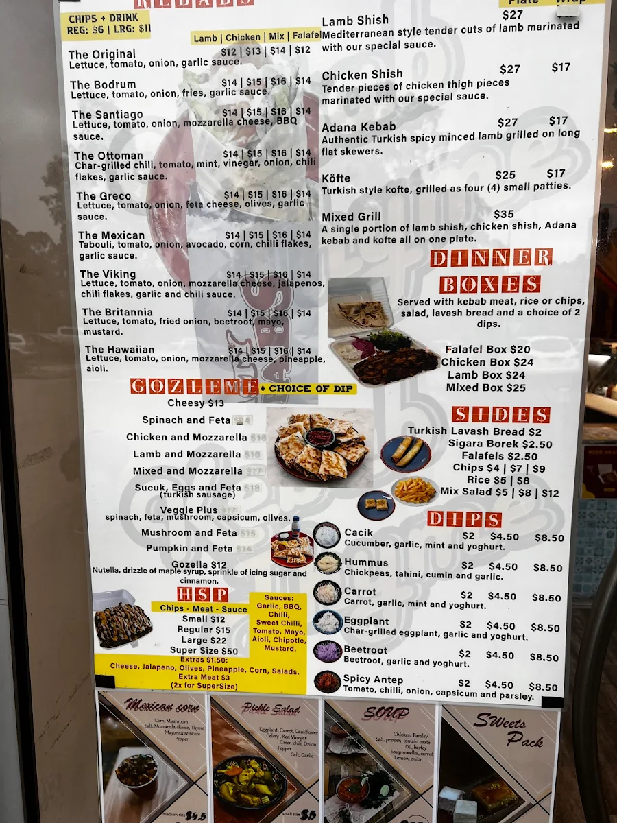 Menu, Kebab Thyme