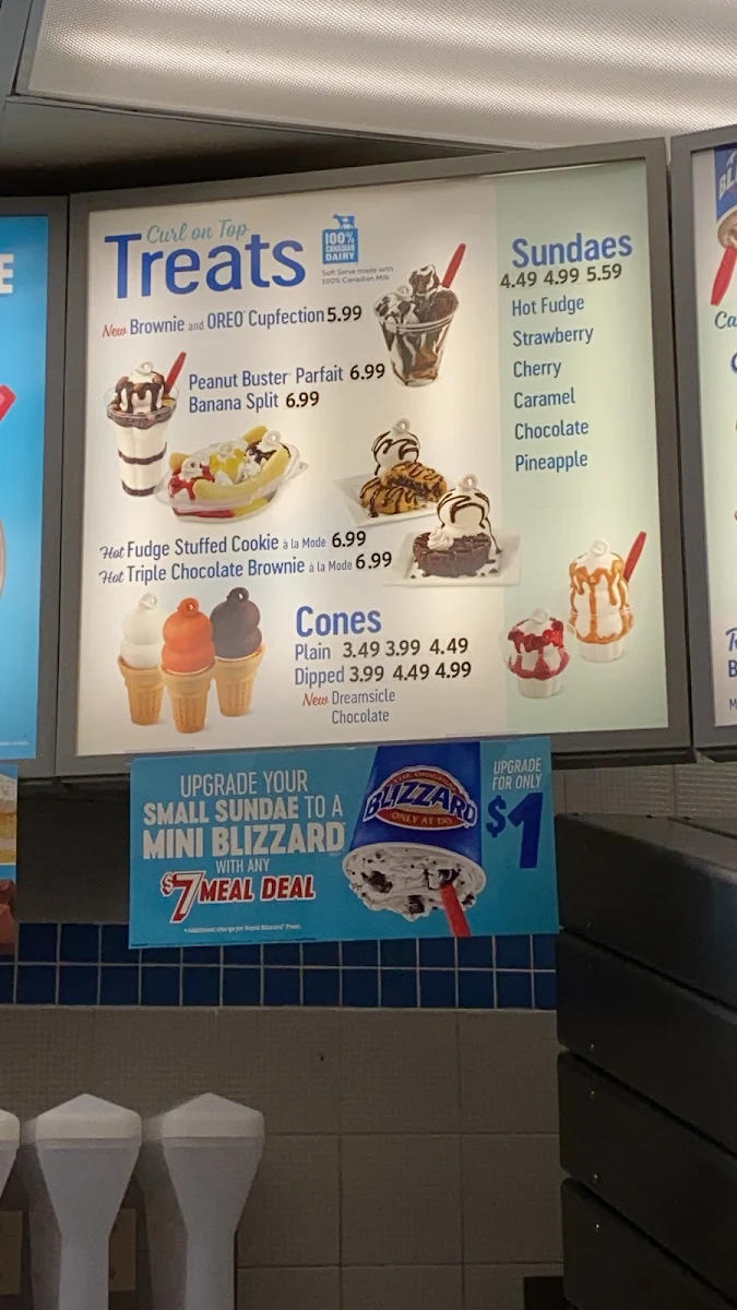 Menu, Dairy Queen Grill & Chill