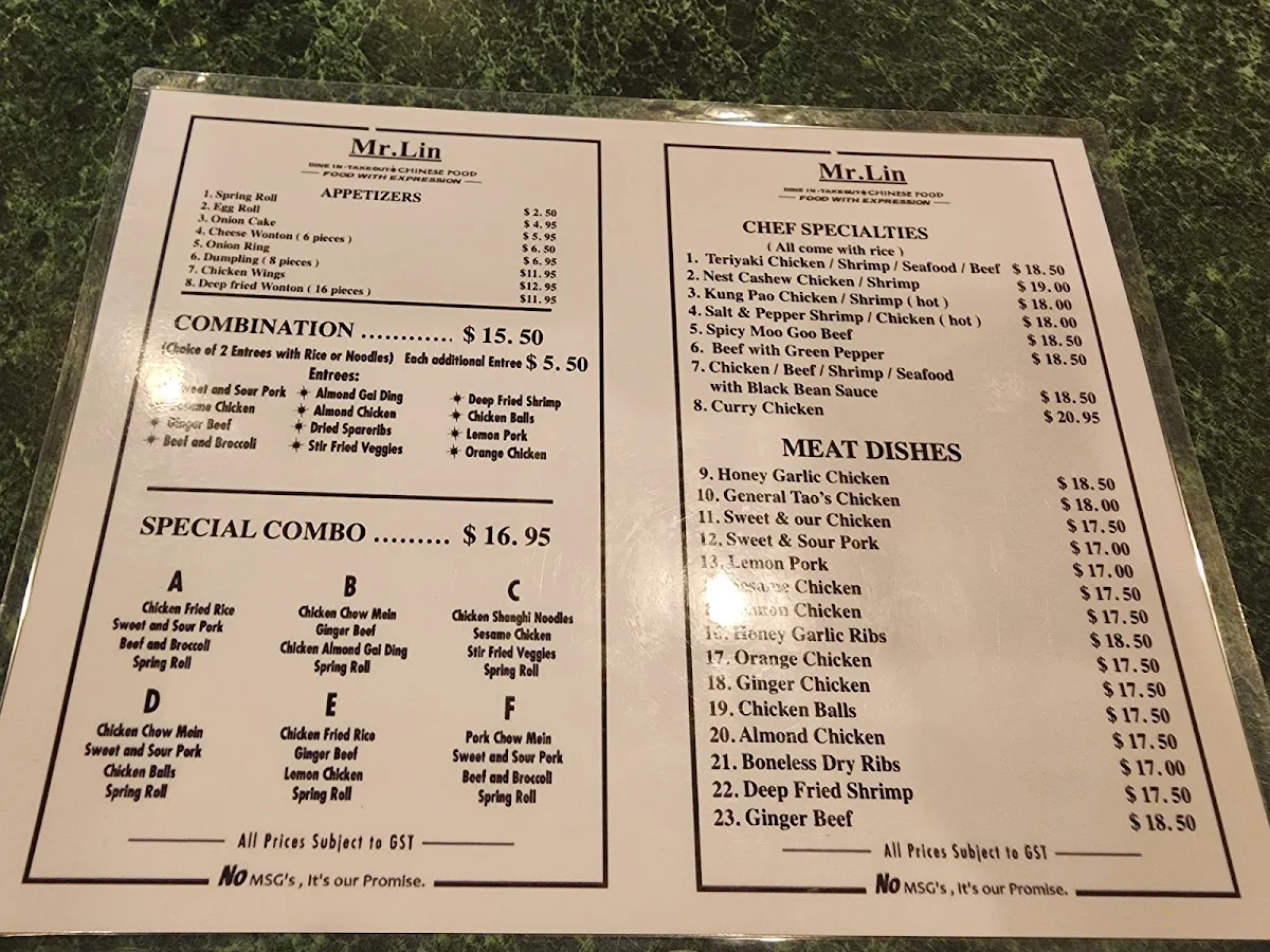 Menu photo 1