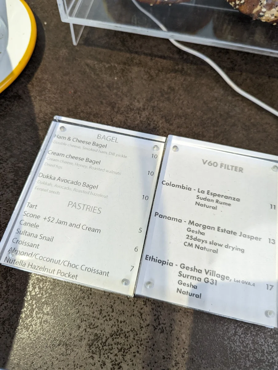 Menu, Leible Coffee