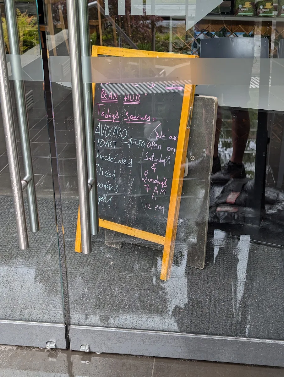 Menu, The Bean Hub