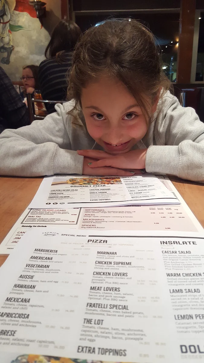 Menu, FRATELLI Frankston