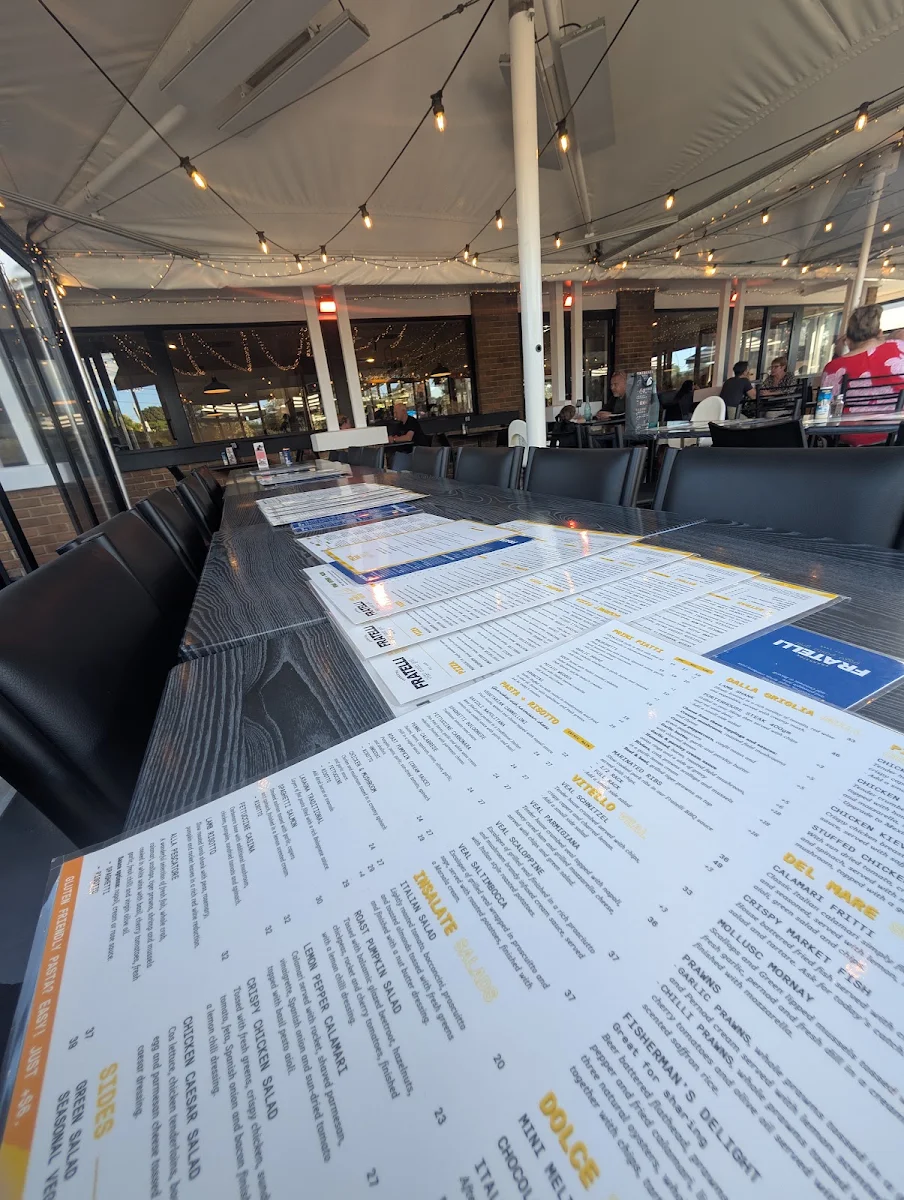 Menu, FRATELLI Frankston