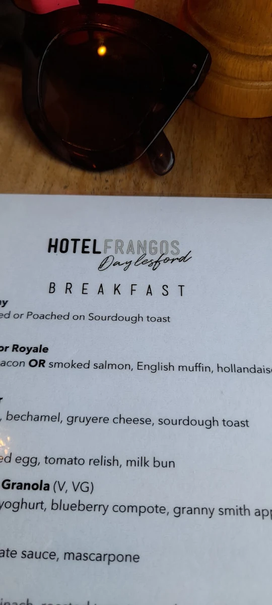 Menu, KOUKLA CAFE