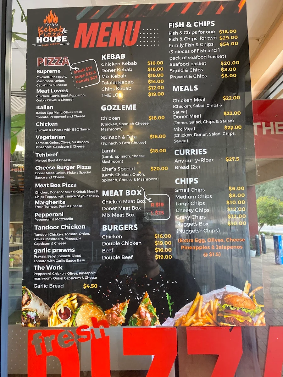 Menu, Tehzeeb (Chargrill & Curry House)