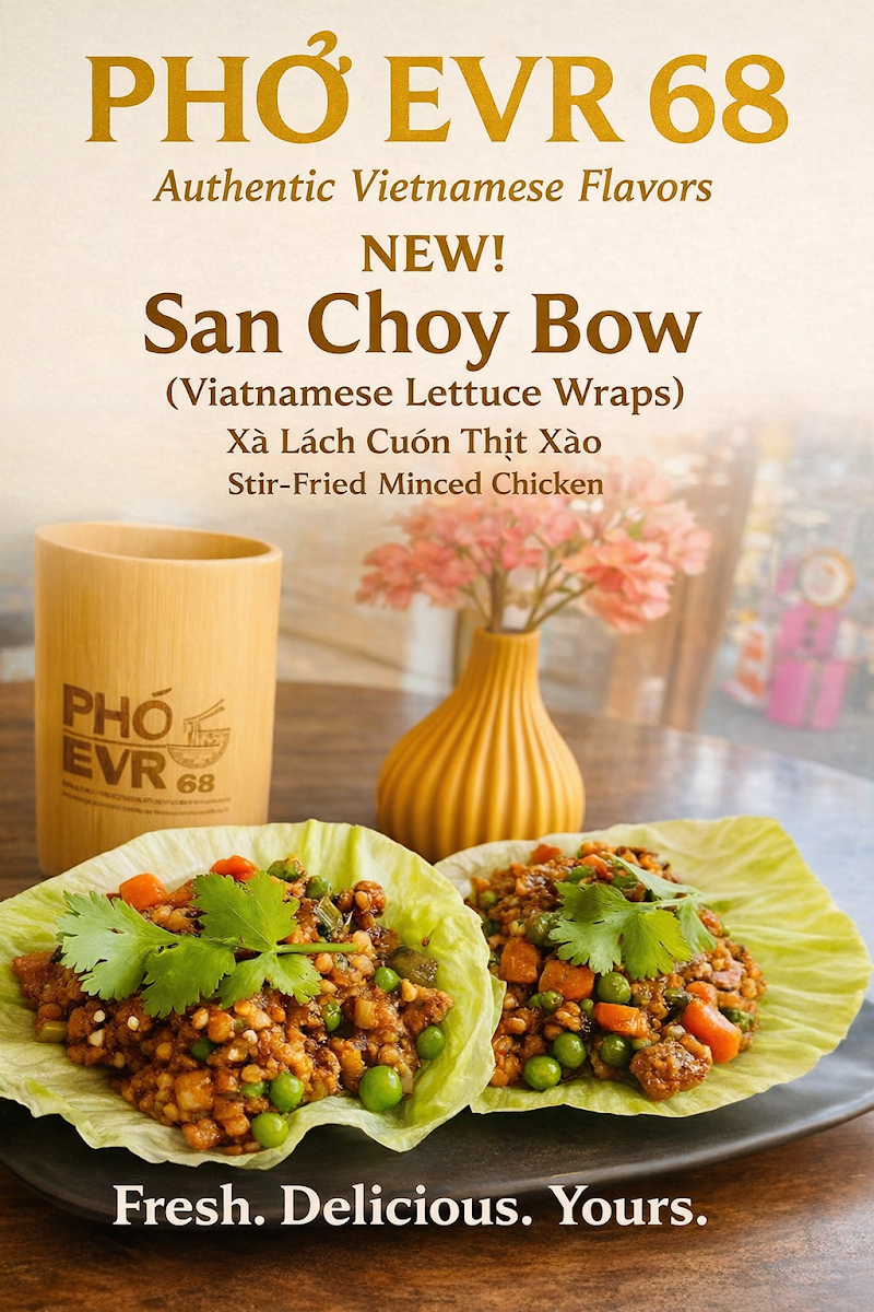 Menu, Pho Evr 68