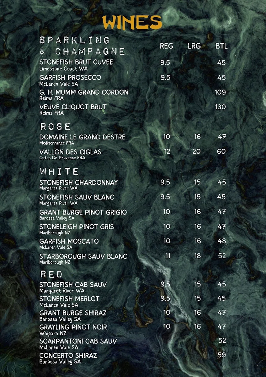 Menu, M Bar