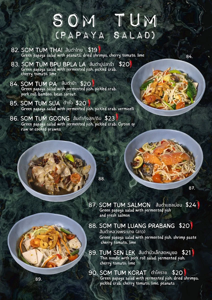 Menu, M Bar