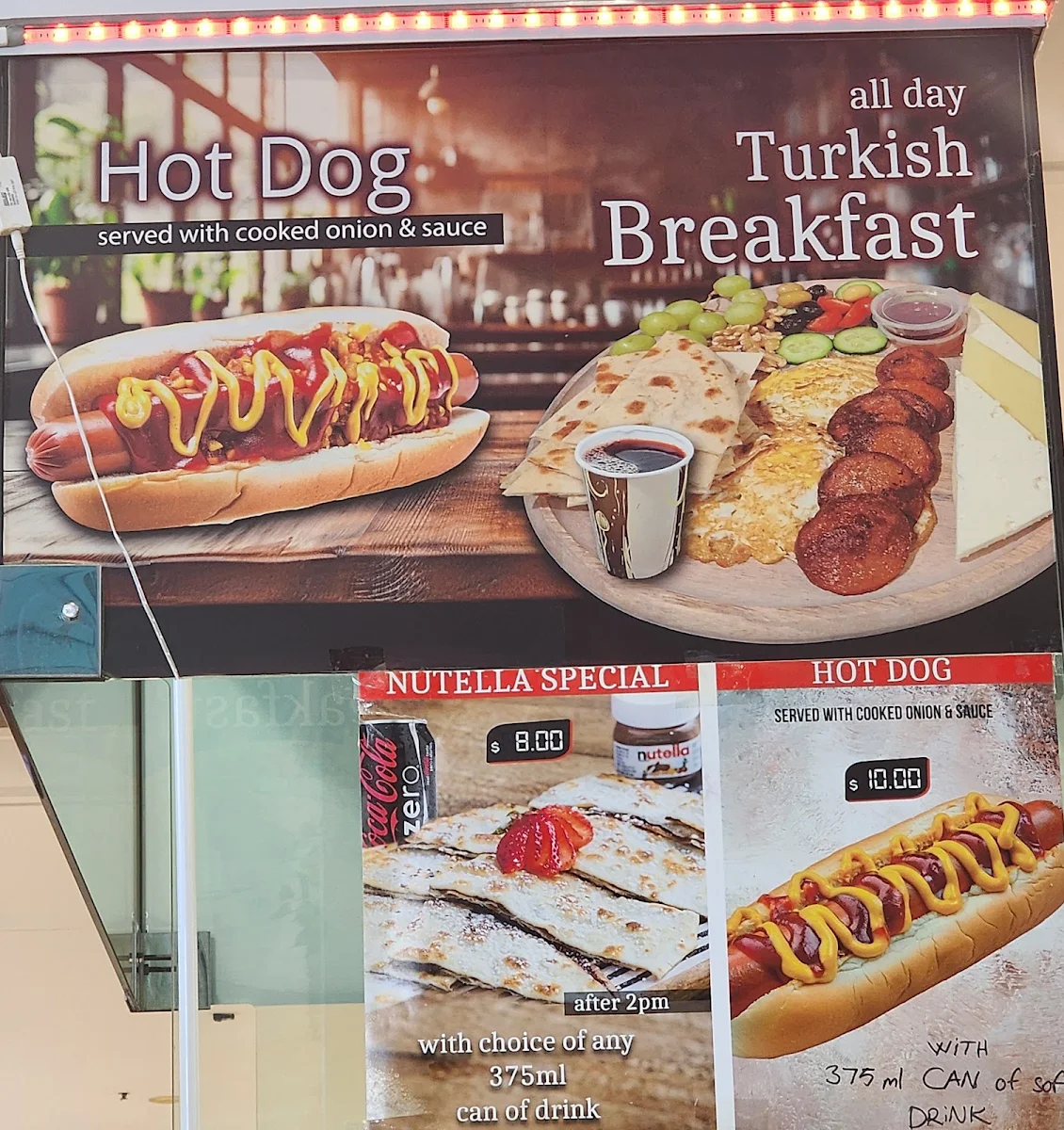 Menu, Gozleme Express
