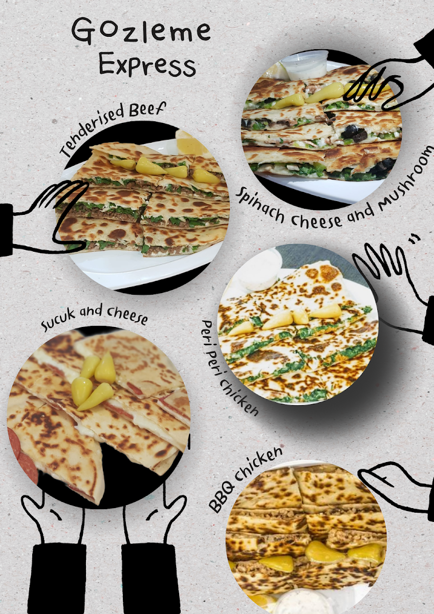 Menu, Gozleme Express