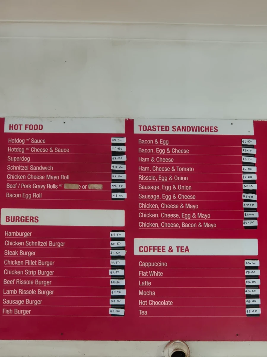 Menu, Hyway Deli