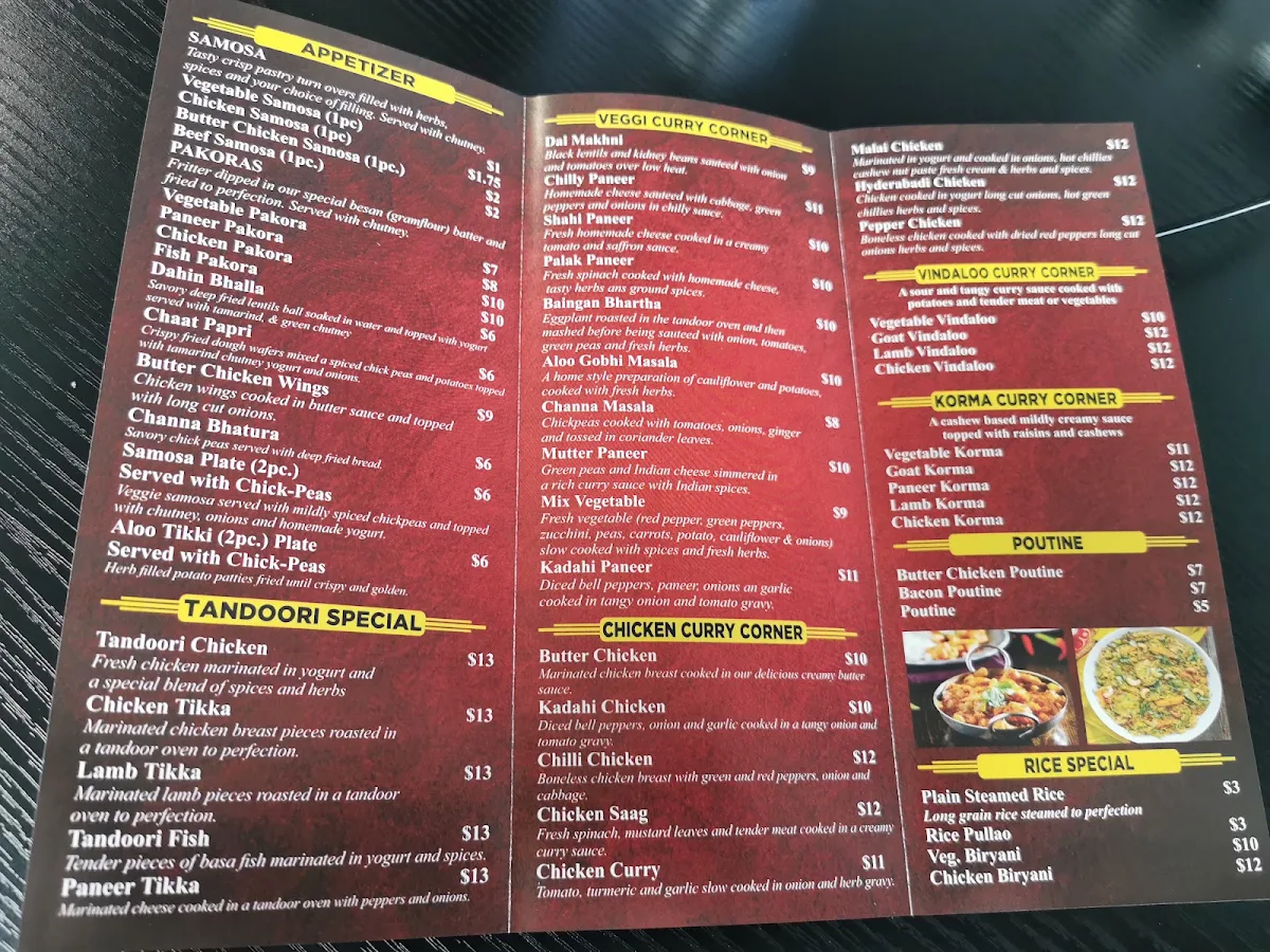 Menu, PABLA Curry House (Order Pickup and Delivery directly from our website and save more)