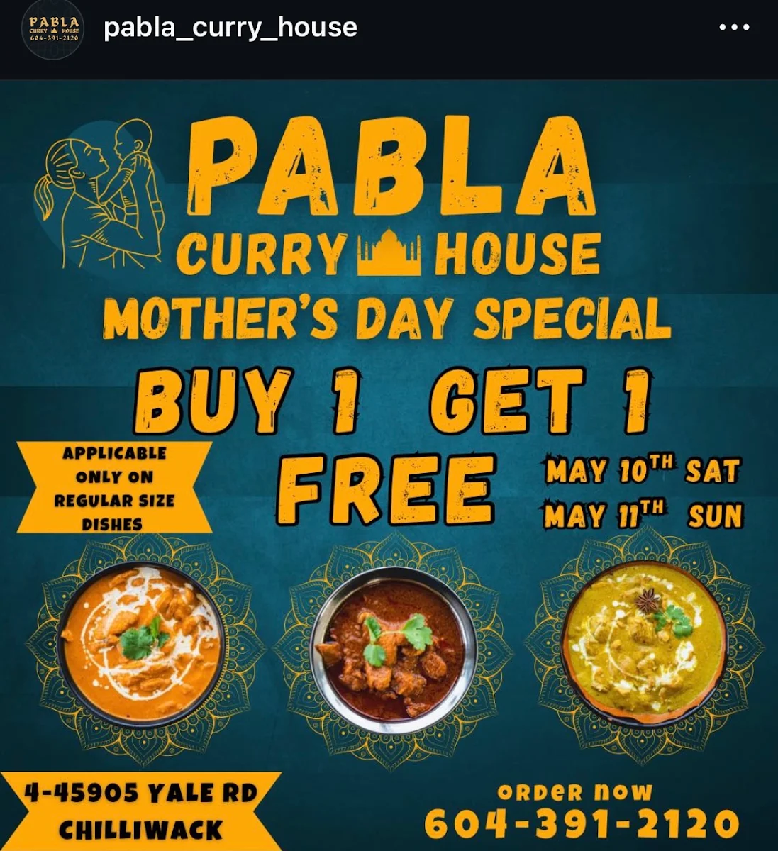 Menu, PABLA Curry House (Order Pickup and Delivery directly from our website and save more)