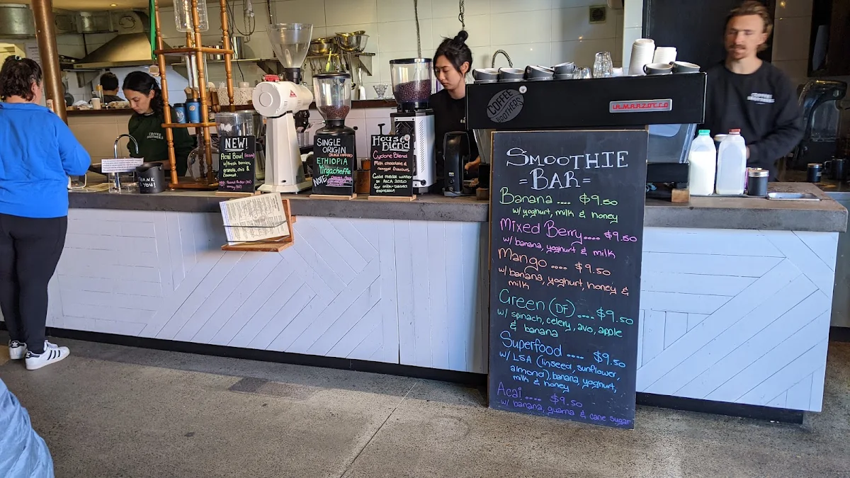 Menu, Coffee Brothers.
