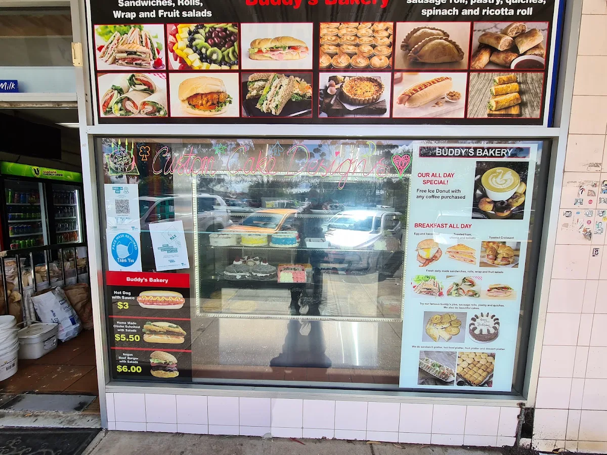 Menu, Buddy Bakery