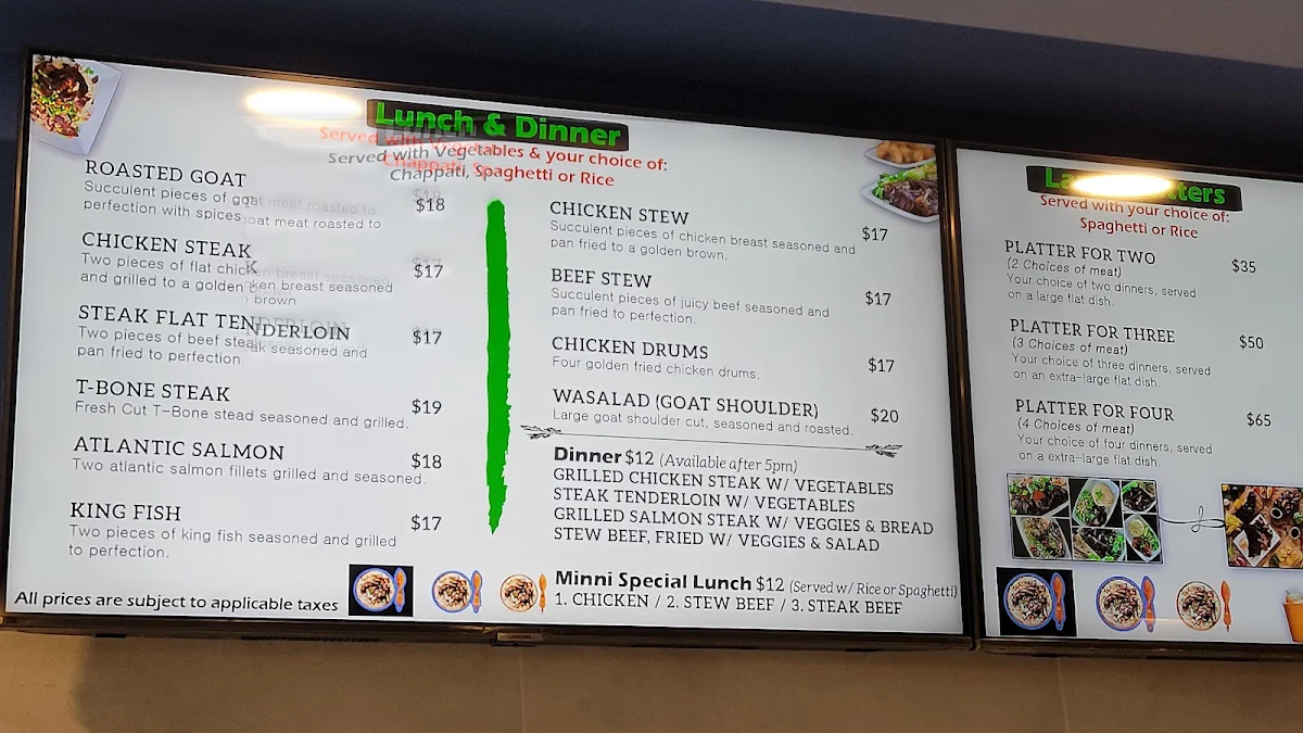 Menu, Hamdi