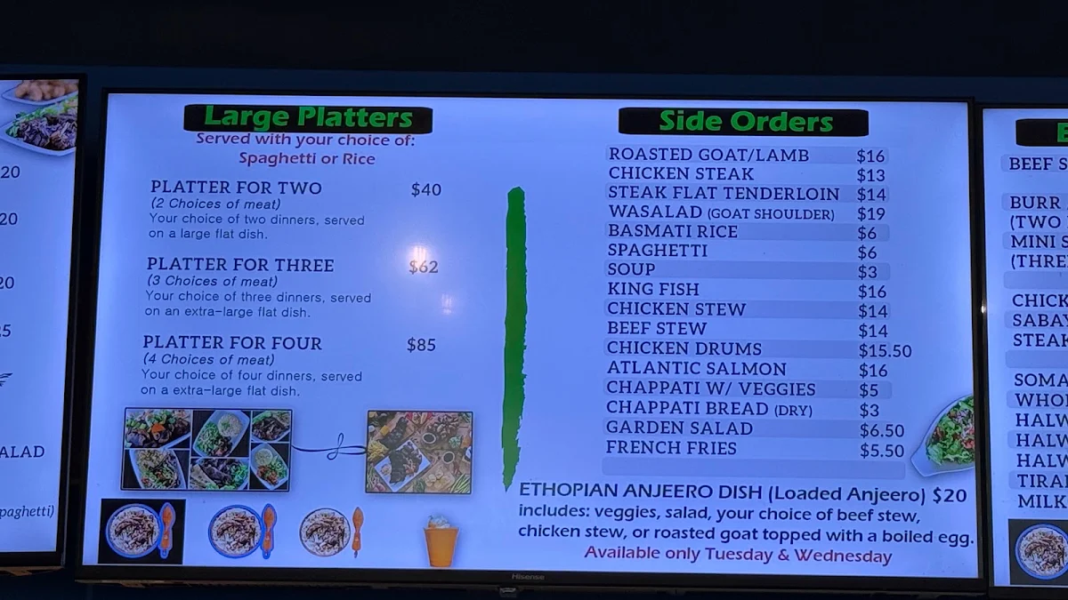 Menu, Hamdi