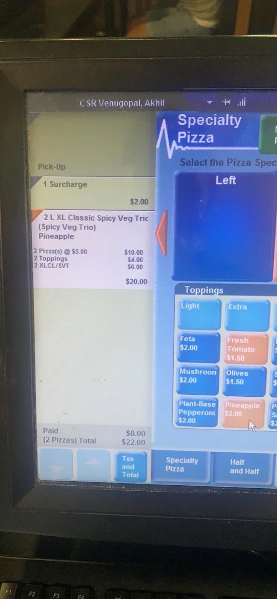 Menu, Domino's Pizza Broadmeadows