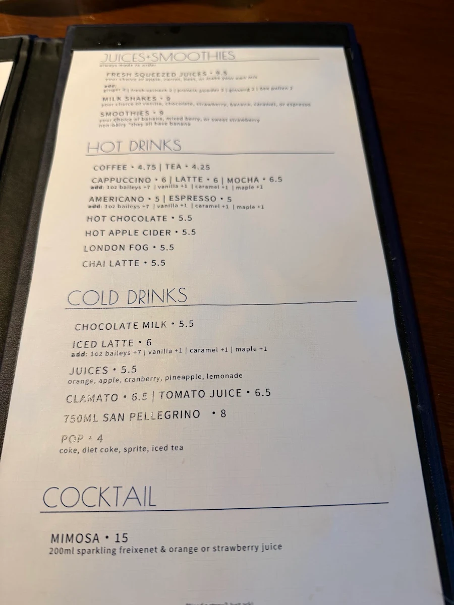 Menu, Crêpe Montagne