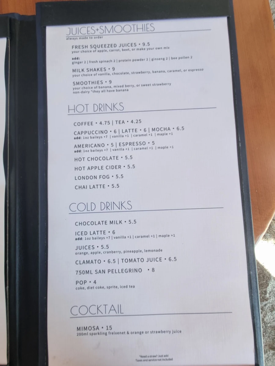Menu, Crêpe Montagne