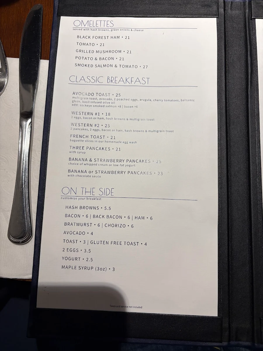 Menu, Crêpe Montagne