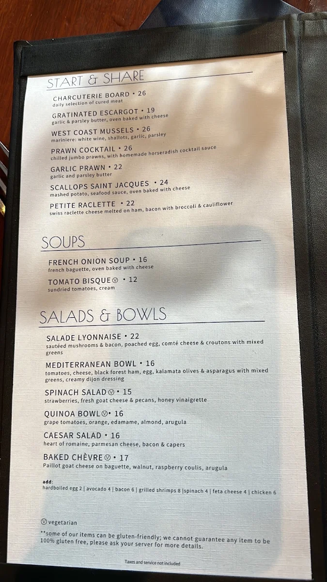 Menu, Crêpe Montagne