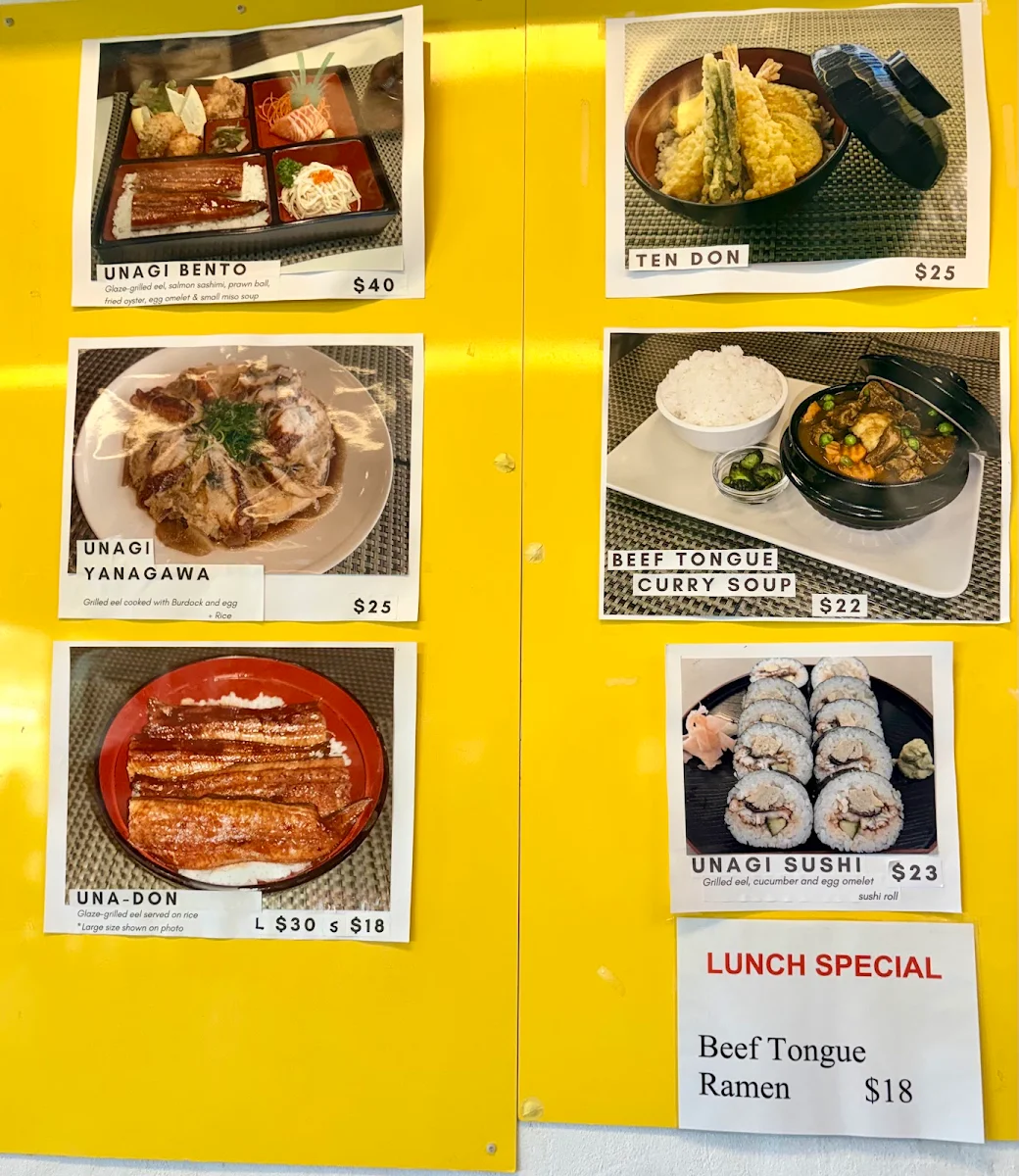 Menu, Kanta Japanese Kitchen