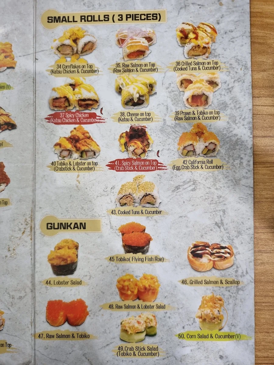 Menu, RYU