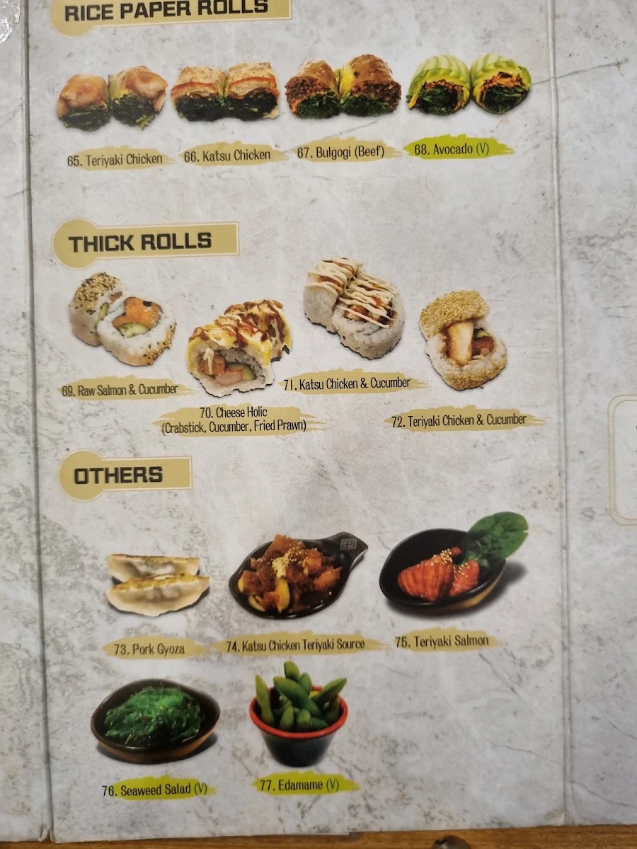 Menu, RYU