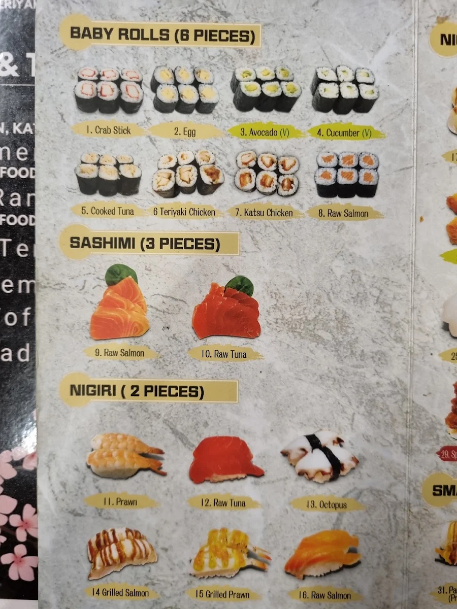 Menu, RYU