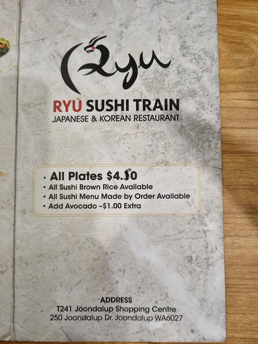 Menu, RYU