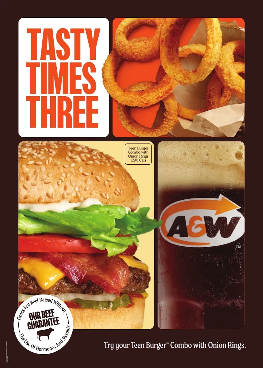 Menu, A&W Canada