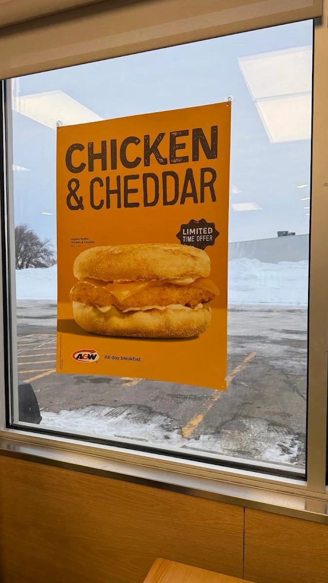 Menu, A&W Canada