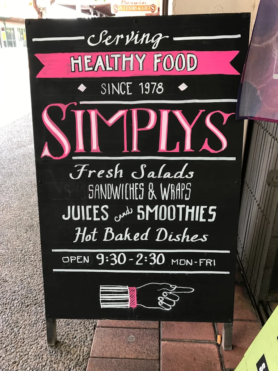 Menu, Simply Foods