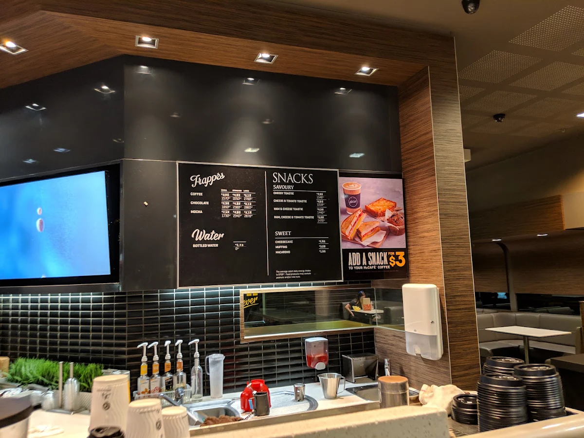 Menu, McDonald's Crown Casino II